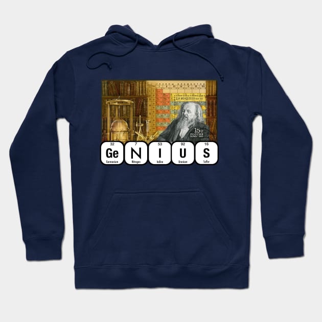 Genius Dmitri Mendeleev Hoodie by firstsapling@gmail.com